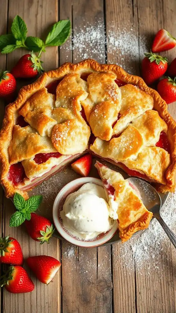 strawberry rhubarb pie variations