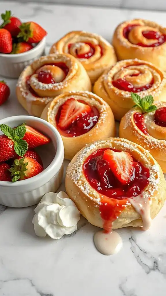 strawberry shortcake roll delight