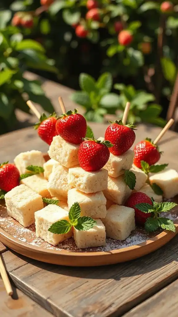 strawberry shortcake skewers delight