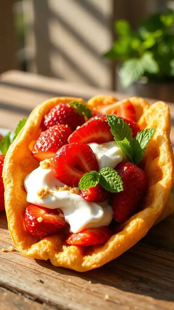 strawberry taco dessert delight