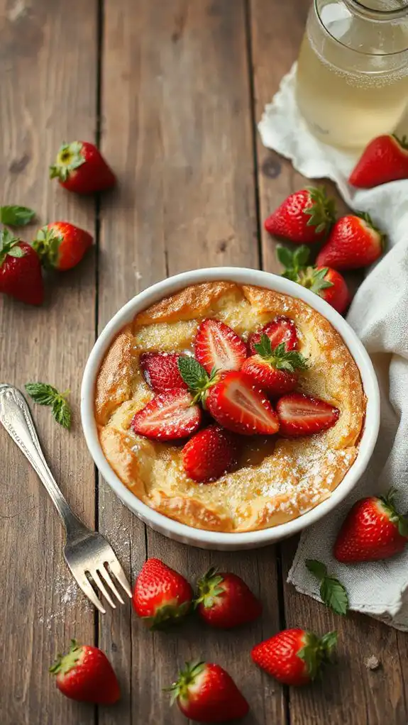 strawberry vanilla custard dessert strawberry vanilla custard dessert