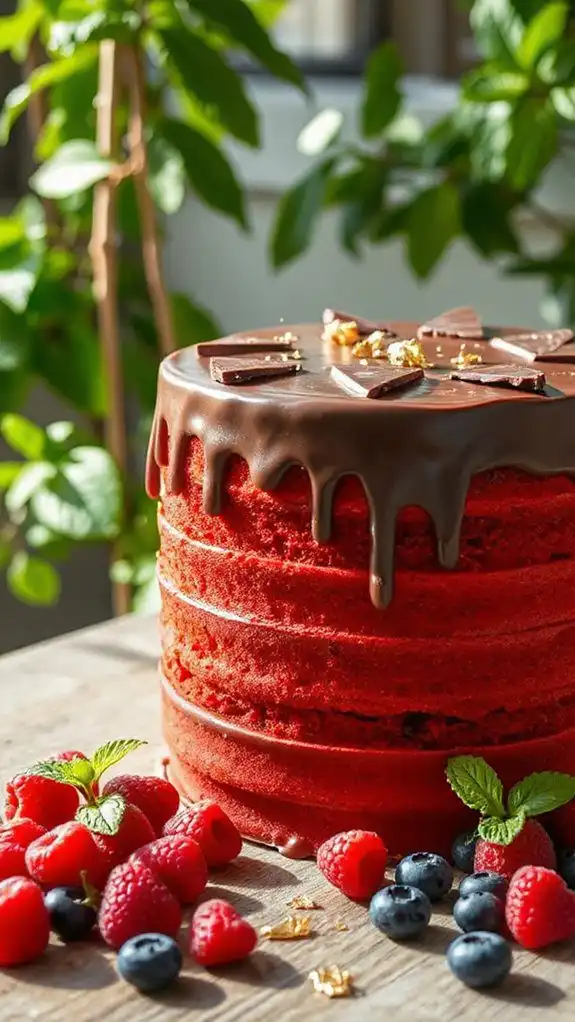 stunning red velvet cake
