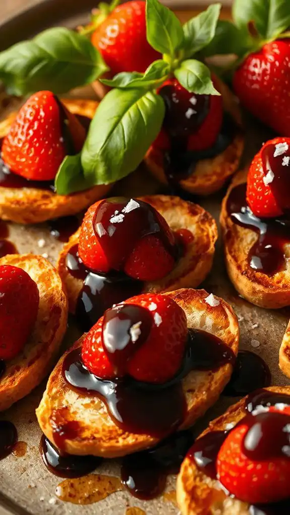 summer appetizer with strawberries