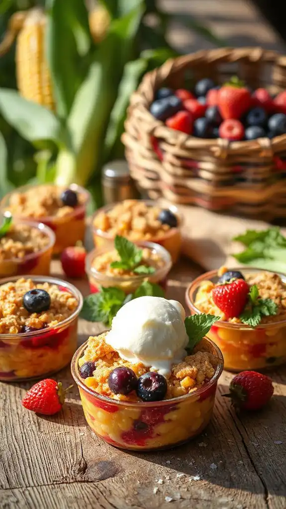 summer berry corn crisp