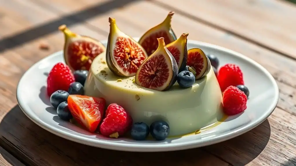 summer berry panna cotta
