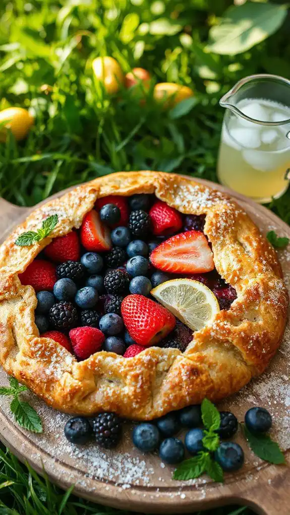 summer berry rustic tart summer berry rustic tart
