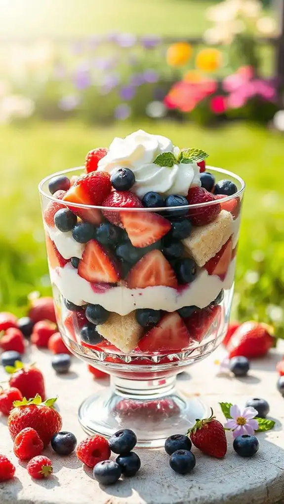 summer celebration trifle dessert