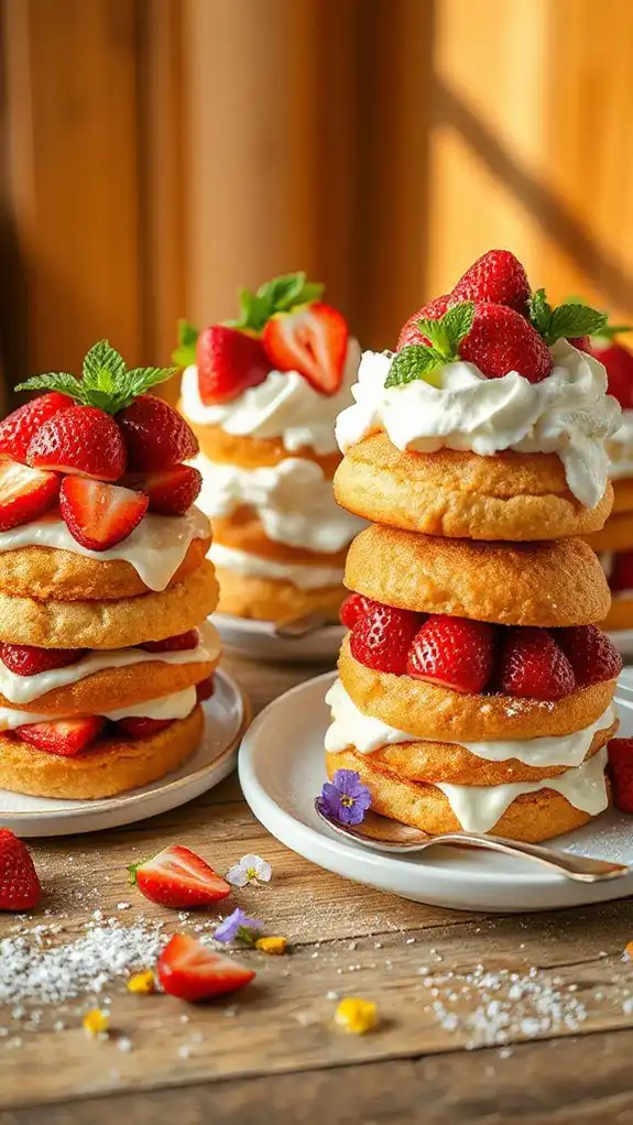 summer dessert strawberries stacked summer dessert strawberries stacked