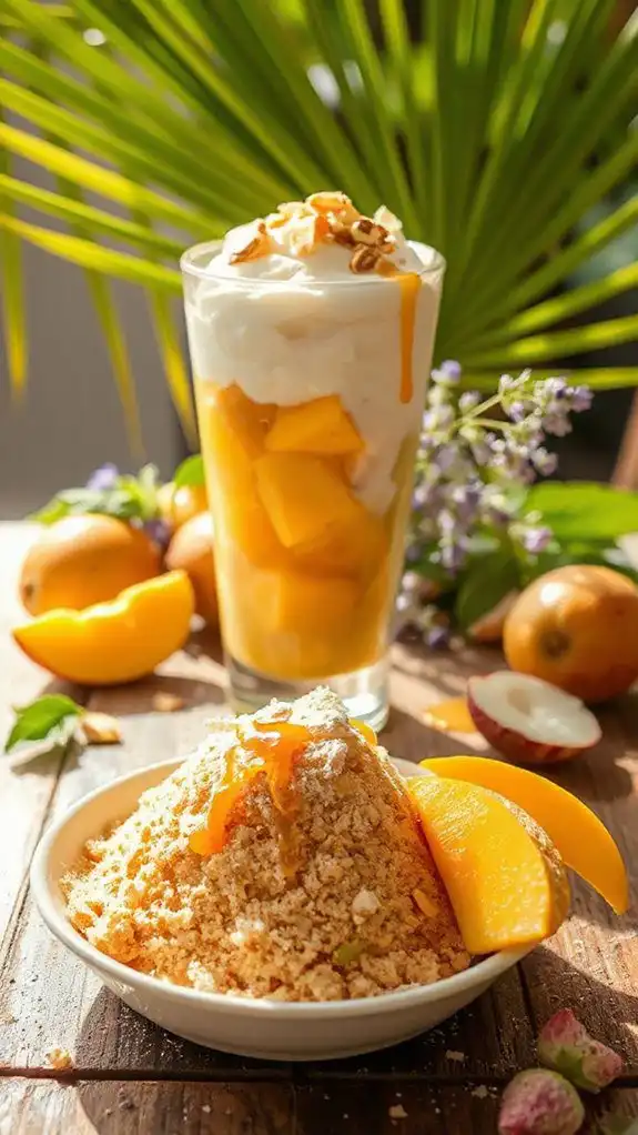 summer dessert with layers