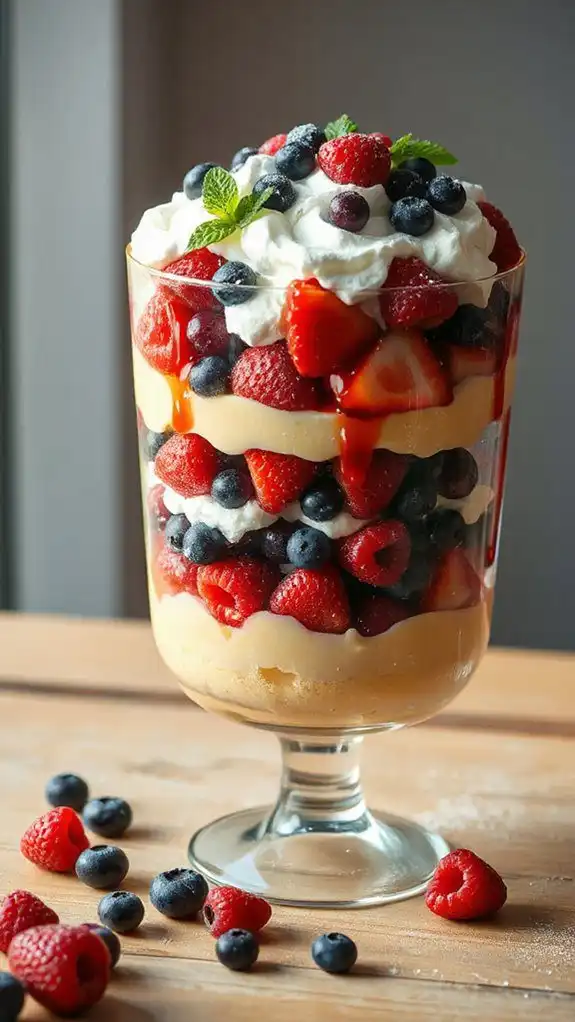summer fruit trifle dessert summer fruit trifle dessert