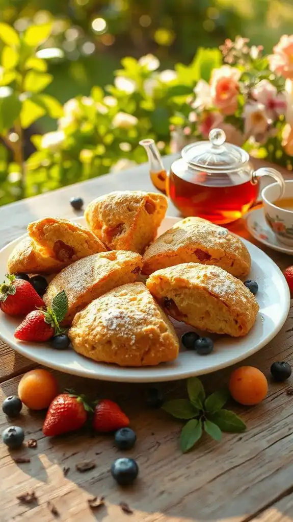 summer scones with apricot summer scones with apricot