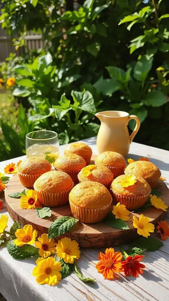 summer treat with blossoms