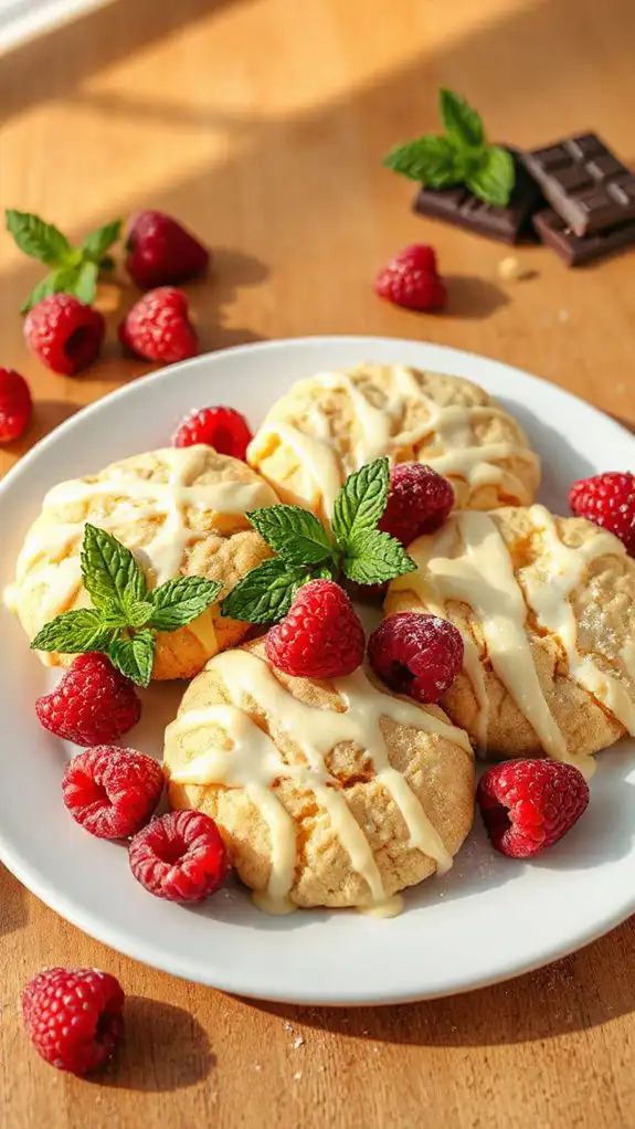 summer treat with raspberries summer treat with raspberries