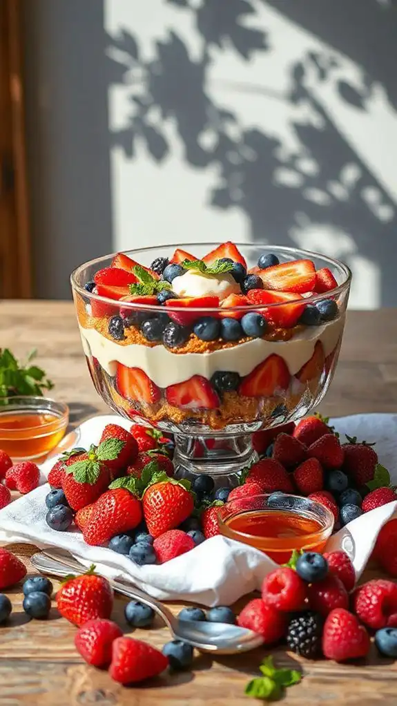 summer trifle beverage pairings