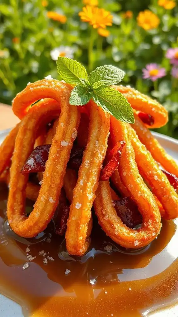 sweet and savory churros