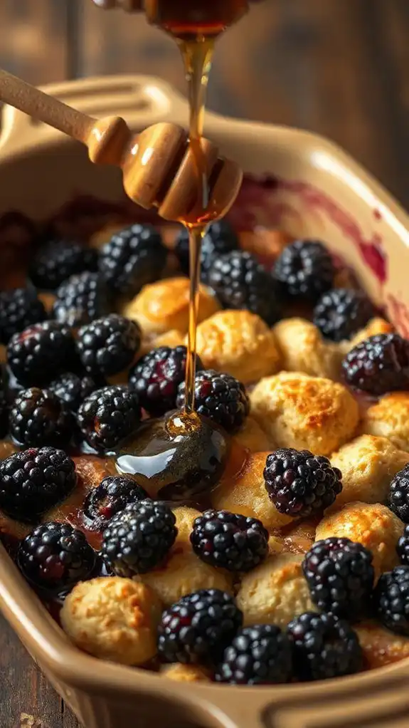 sweet honey drizzle finish