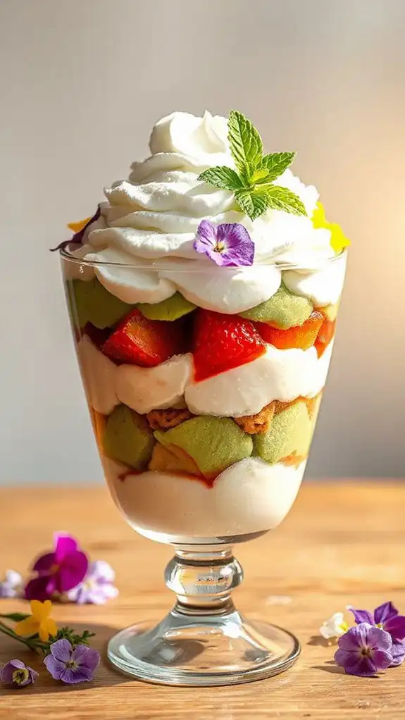 sweet layered bean dessert