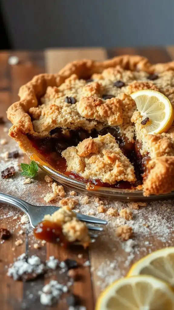 sweet molasses based pie