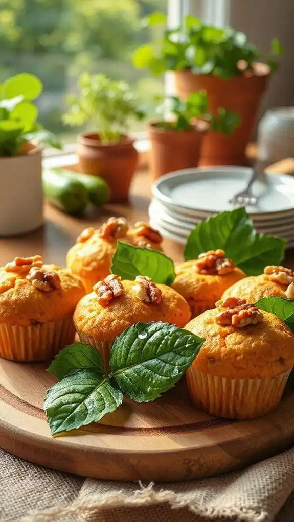 sweet potato leaf muffins