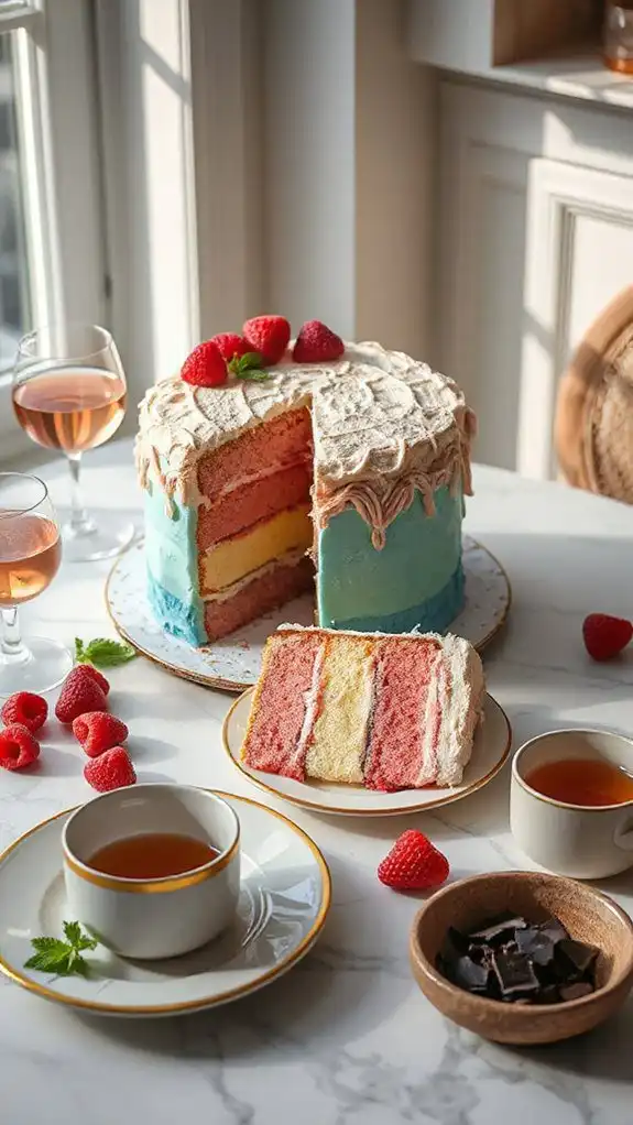 swirling gradients fondant pairings