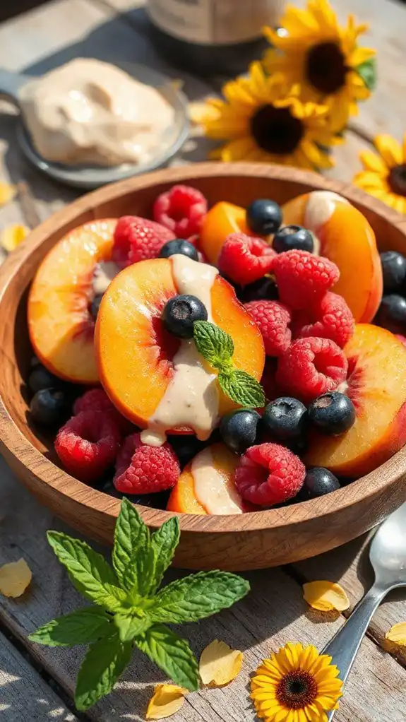 tahini fruit salad delight