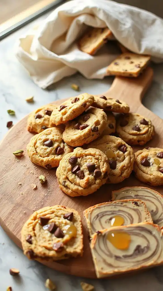 tahini infused chocolate chip cookies