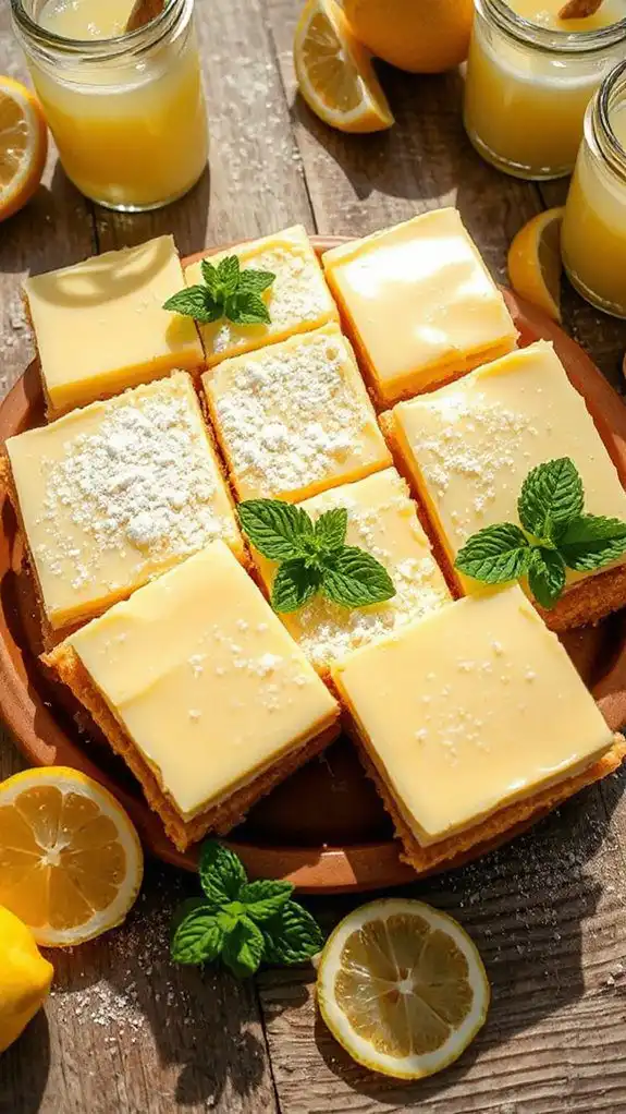tangy lemon dessert bars