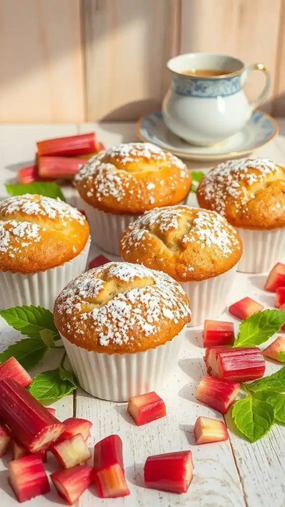 tangy rhubarb muffin recipe