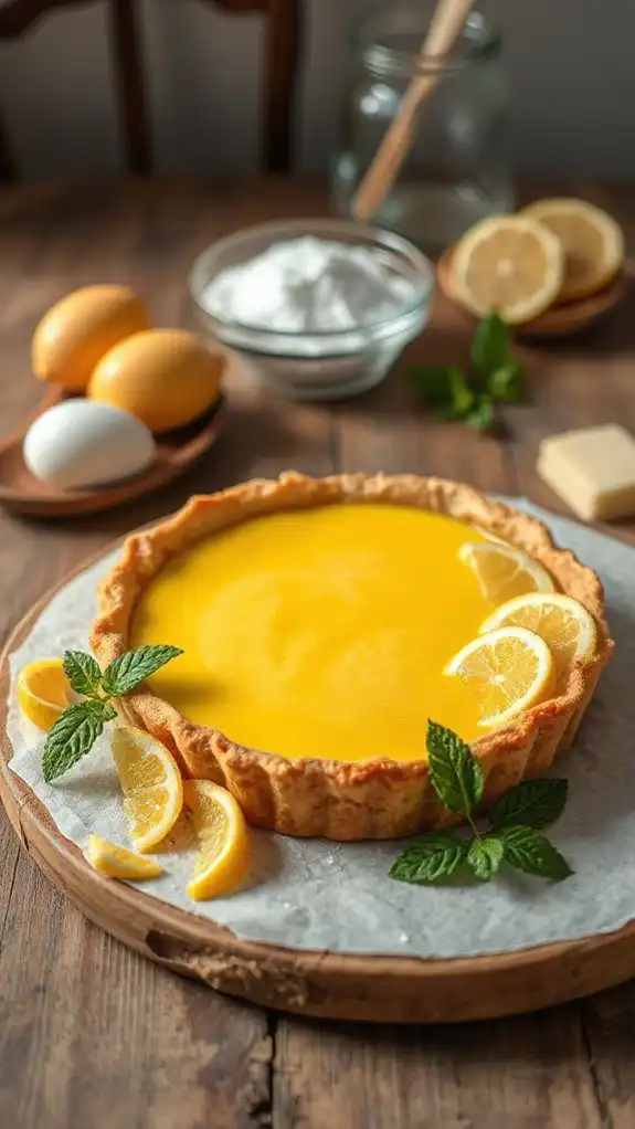 tangy southern lemon custard
