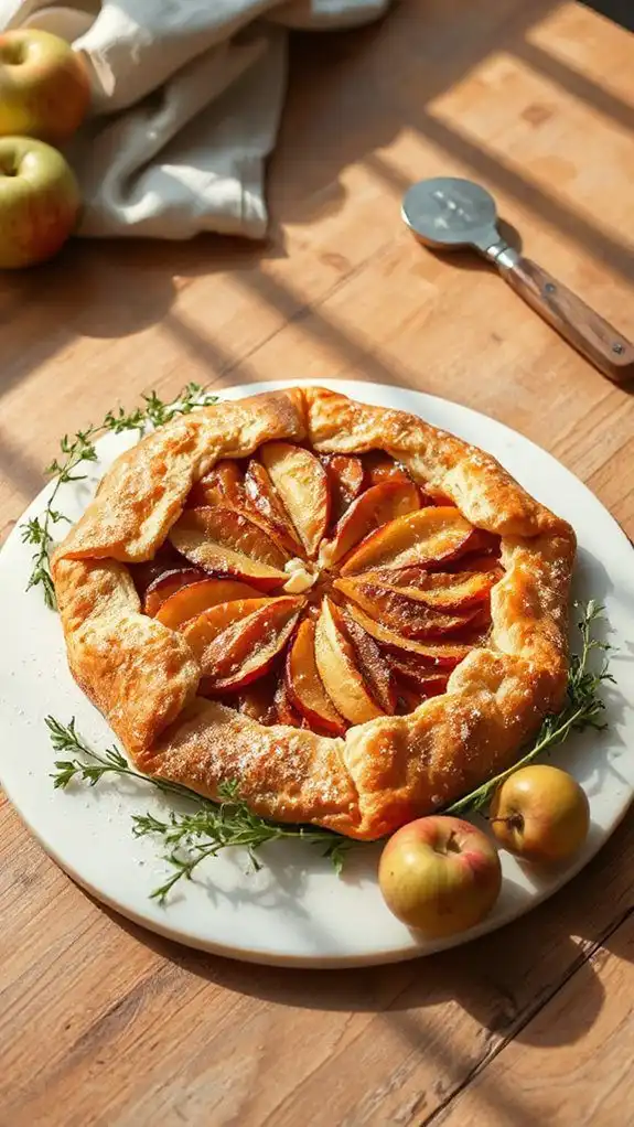 tarragon infused apple galette
