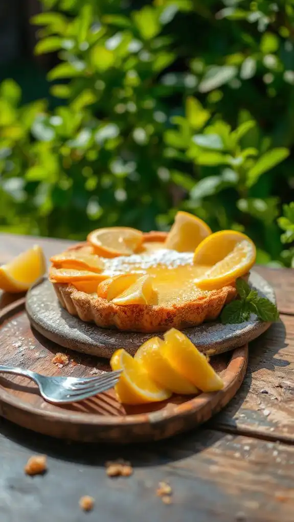 teff flour lemon dessert
