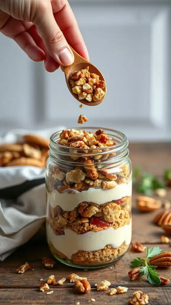 textural nut layer designs