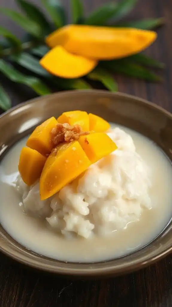 thai sweet coconut rice pudding