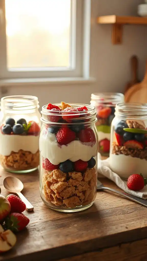 themed jar dessert variations