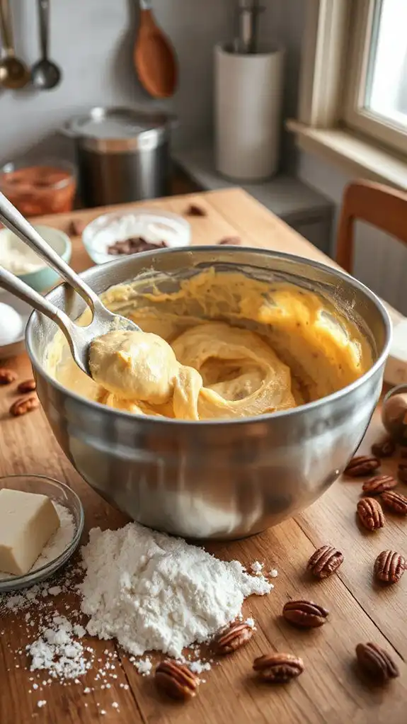 thorough batter mixing precision