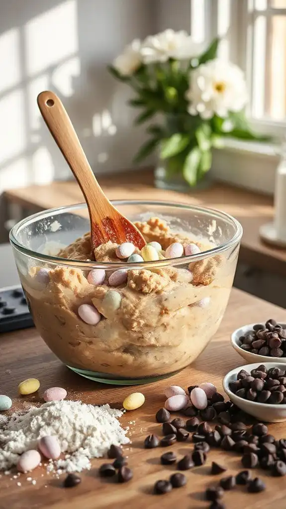 thoroughly combine cake batter