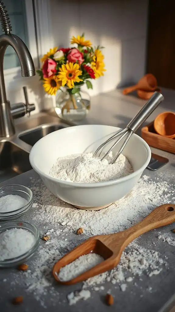 thoroughly combine dry ingredients