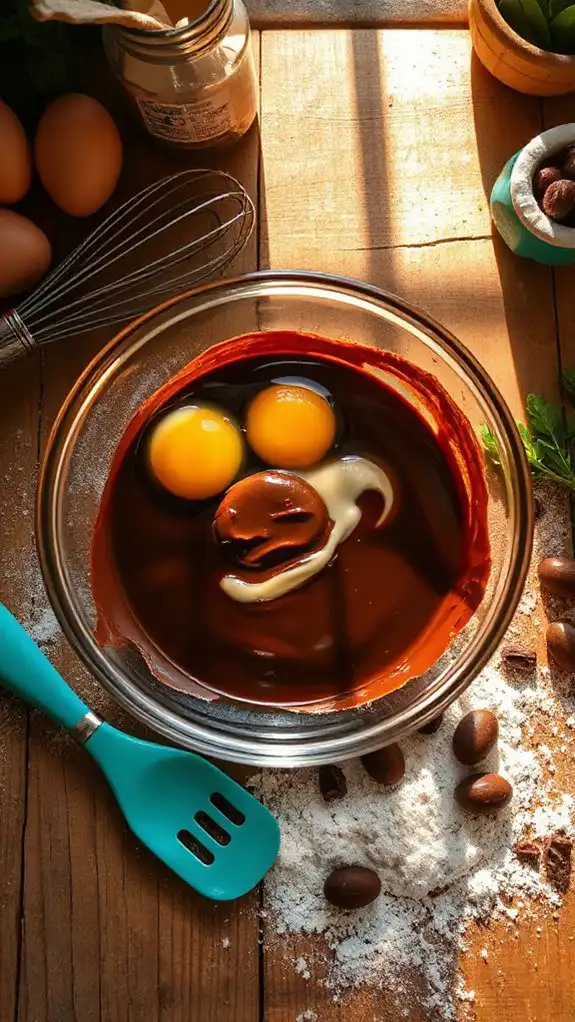 thoroughly combine wet ingredients