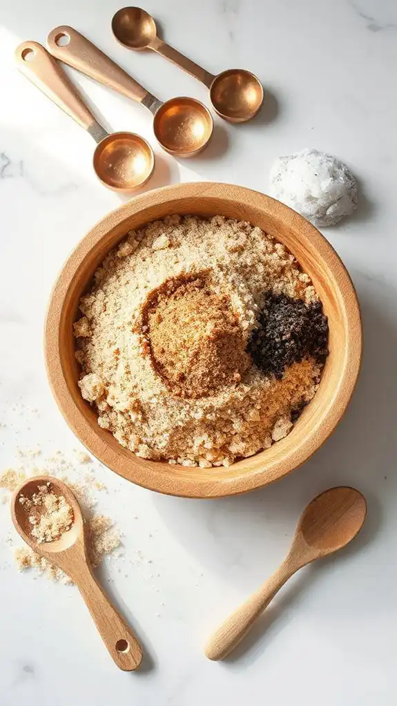 thoroughly mix dry ingredients