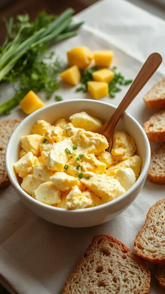 thoroughly prepare egg mixture
