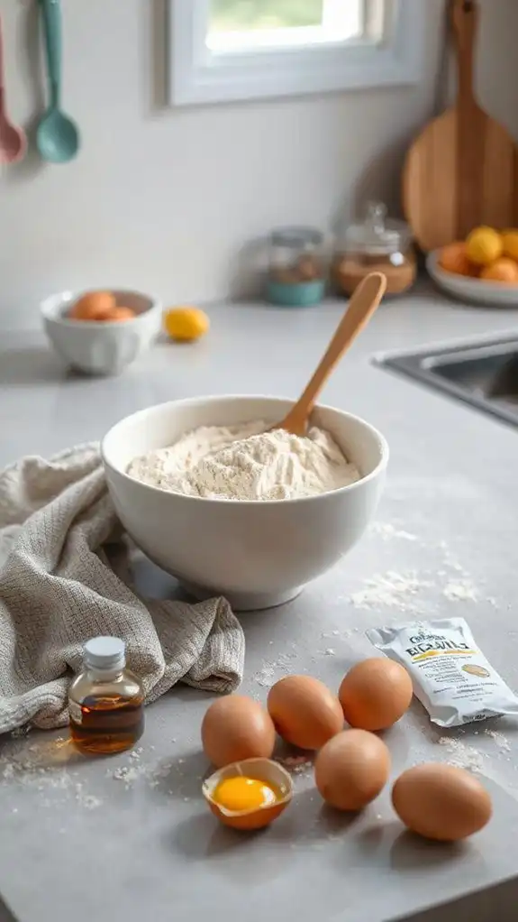 thoroughly prepare flour mixture