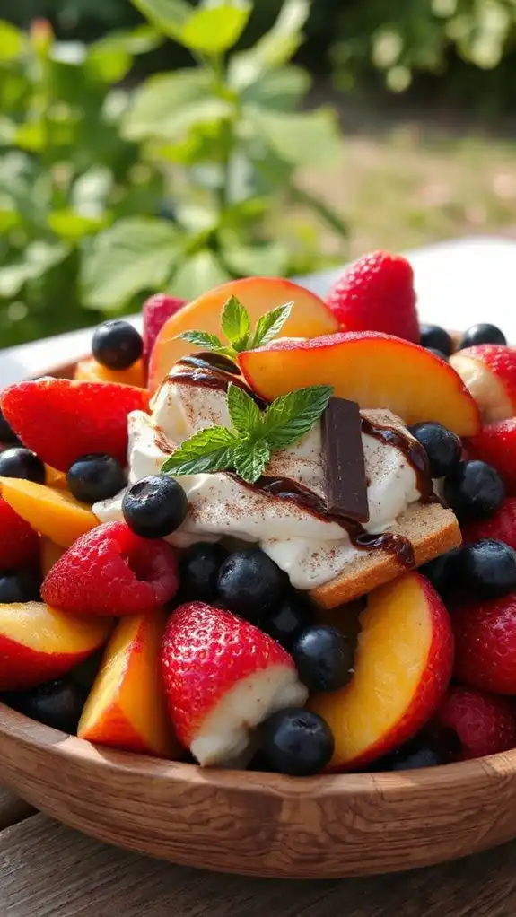 tiramisu inspired fruit salad