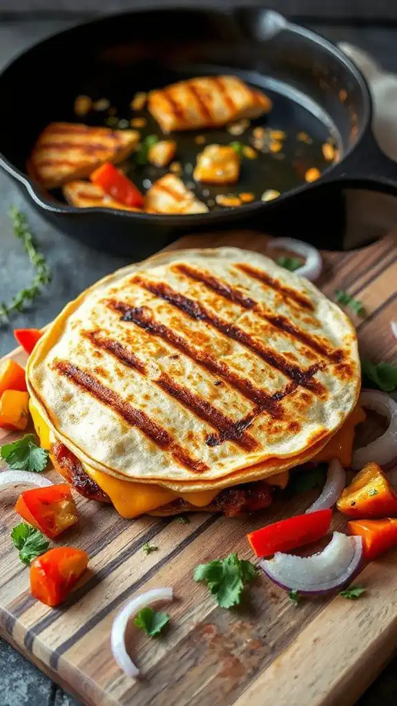 toast quesadilla until golden