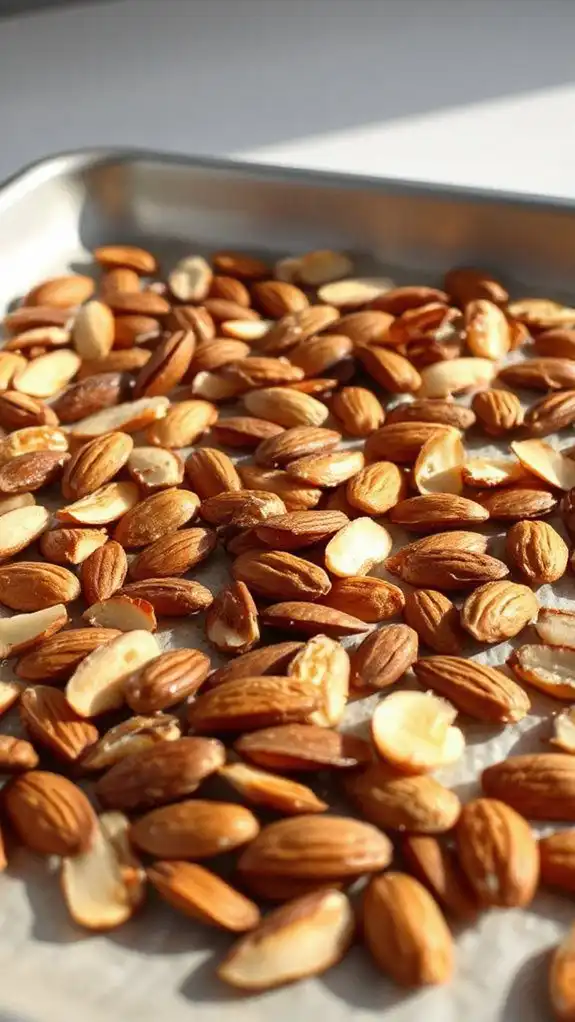toasted almonds enhance tart