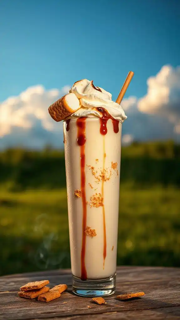 toasted marshmallow milkshake delight toasted marshmallow milkshake delight