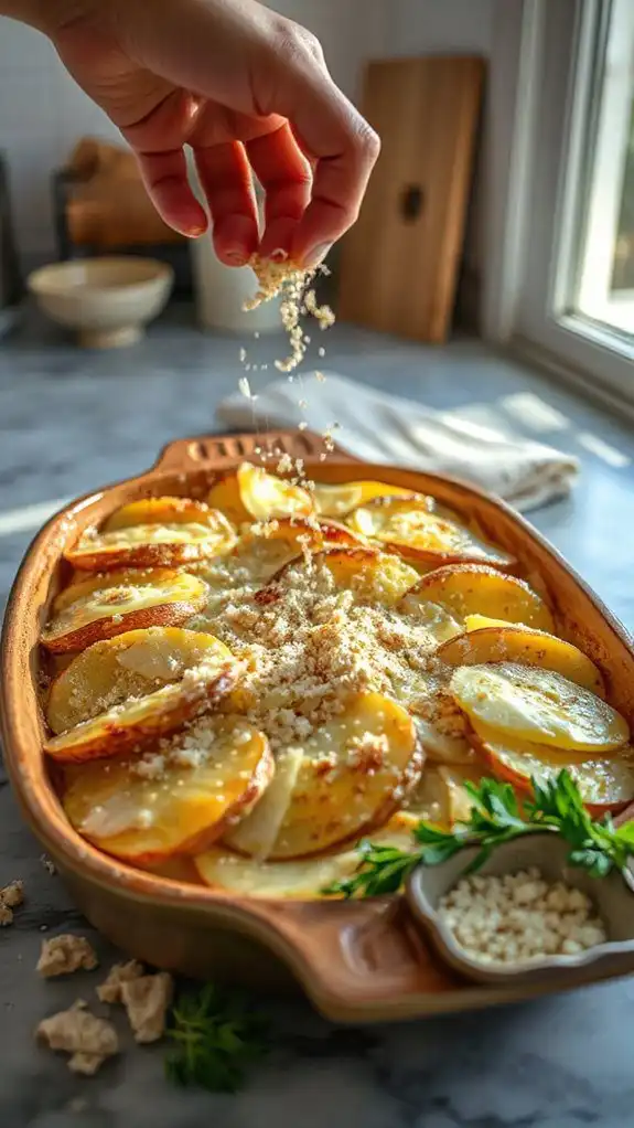top with breadcrumbs liberally top with breadcrumbs liberally