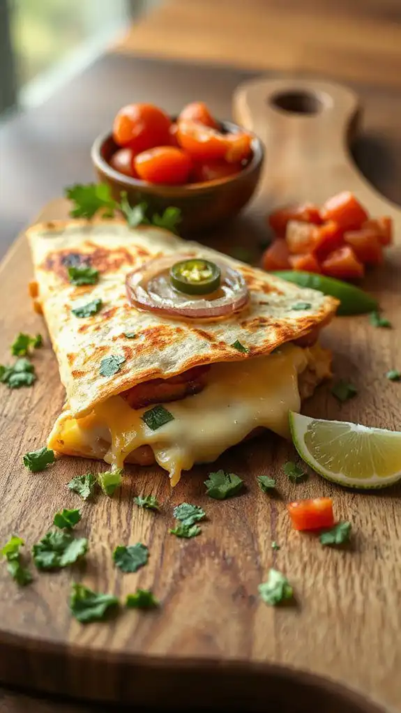 top with cheese and toppings