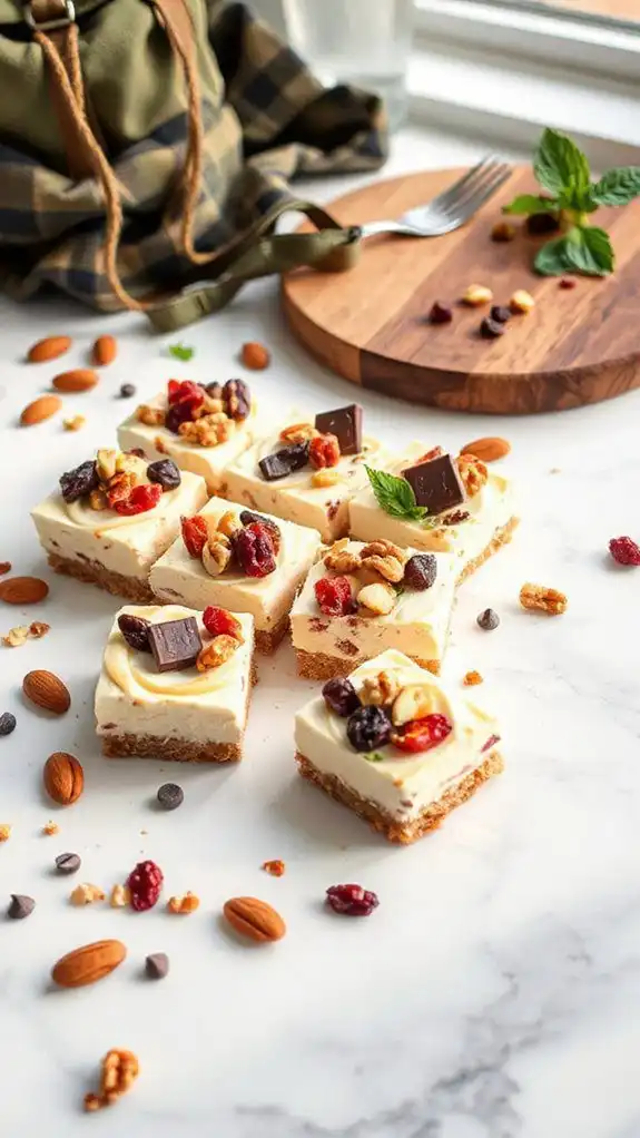 trail mix cheesecake bites trail mix cheesecake bites