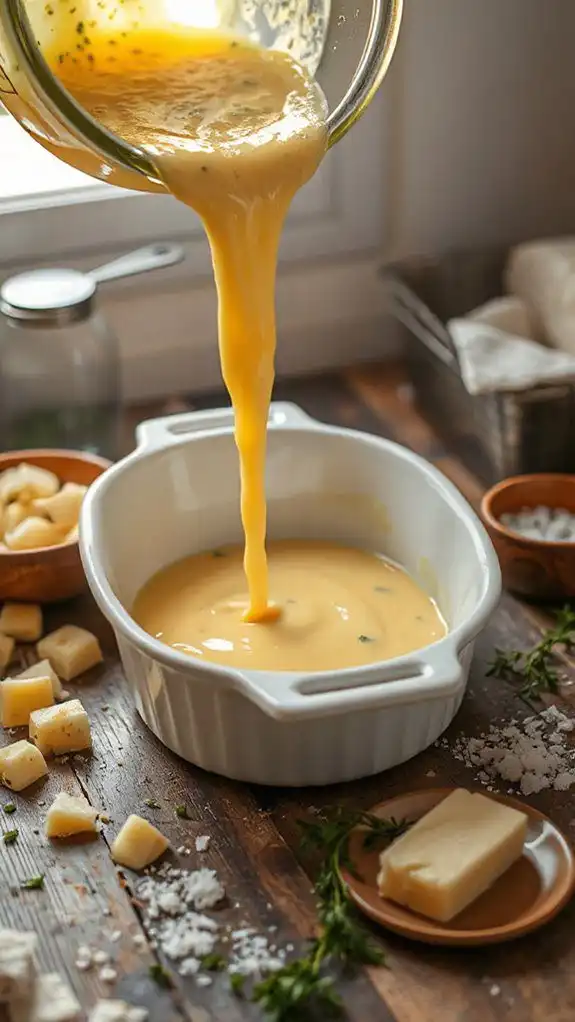 transfer mixture to dish