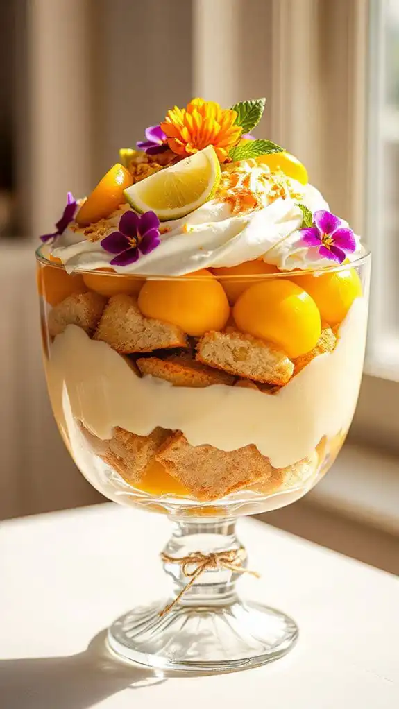tropical berry dessert delight